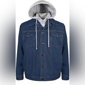Men’s Denim Hooded Coat